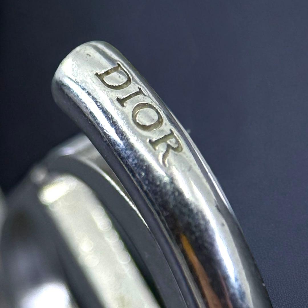 【美品】ディオール　モンテーニュ　ピアス　CD フープ　ロゴ　片耳　シルバー専用