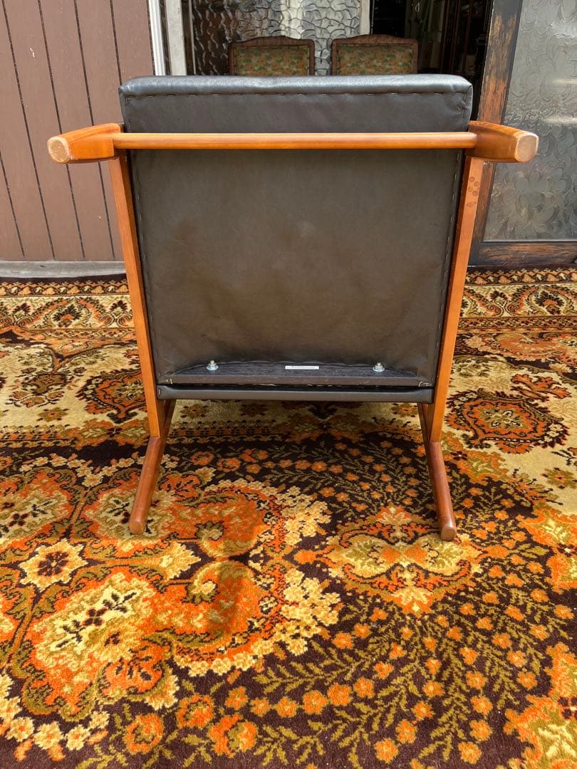 カリモク 60Kチェア シングルソファ アームインテリア 昭和レトロ ビンテージ