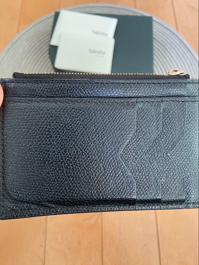 Valextra ブラック フラグメントカードケース　used