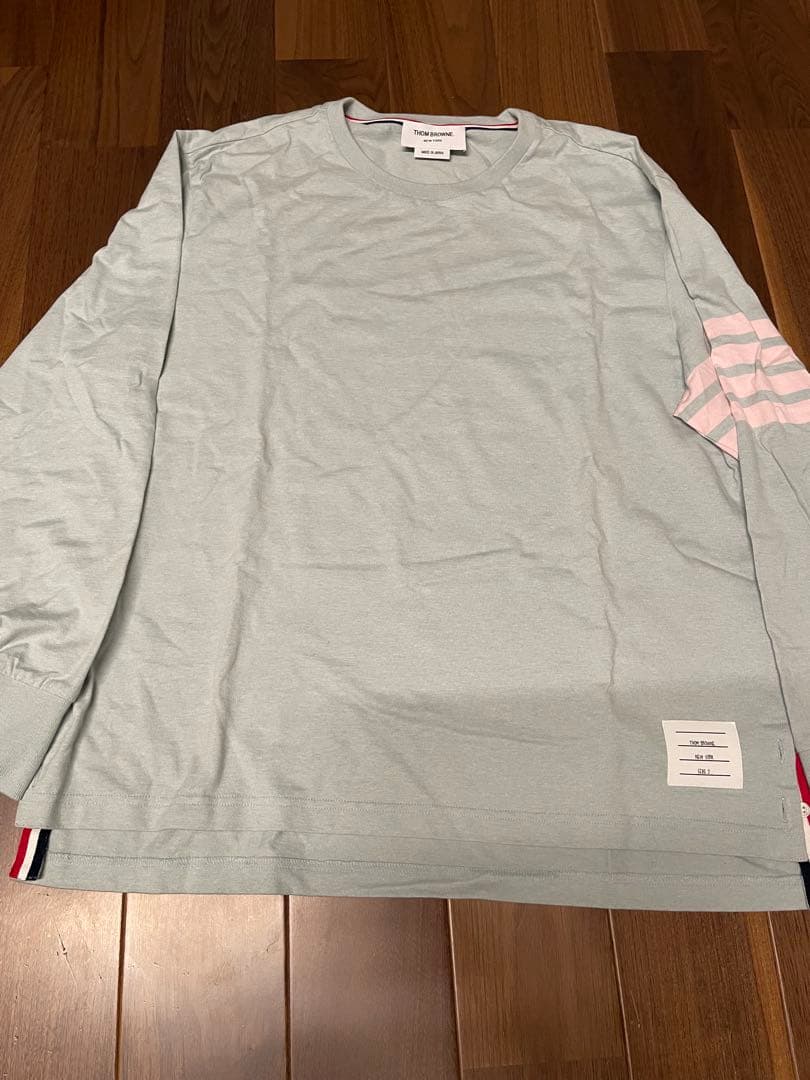 THOM BROWNE 4bar 長袖シャツ サイズ2 ブルーグリーン