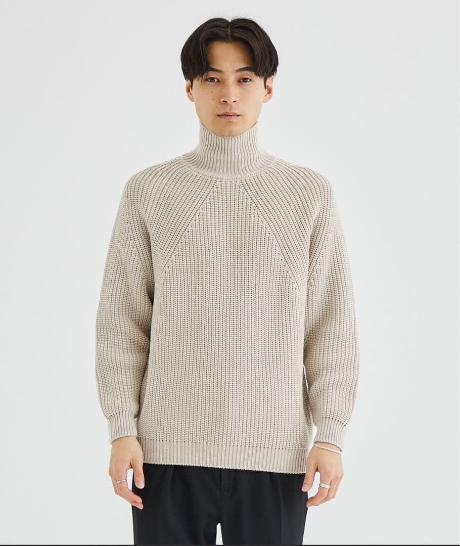 batoner シグネチャータートルネックニット