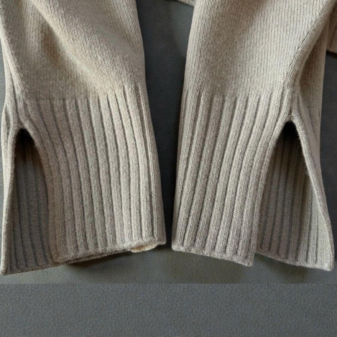 美品✨24AW【AP STUDIO 】カシミヤ混　ライン　ニット　プルオーバー