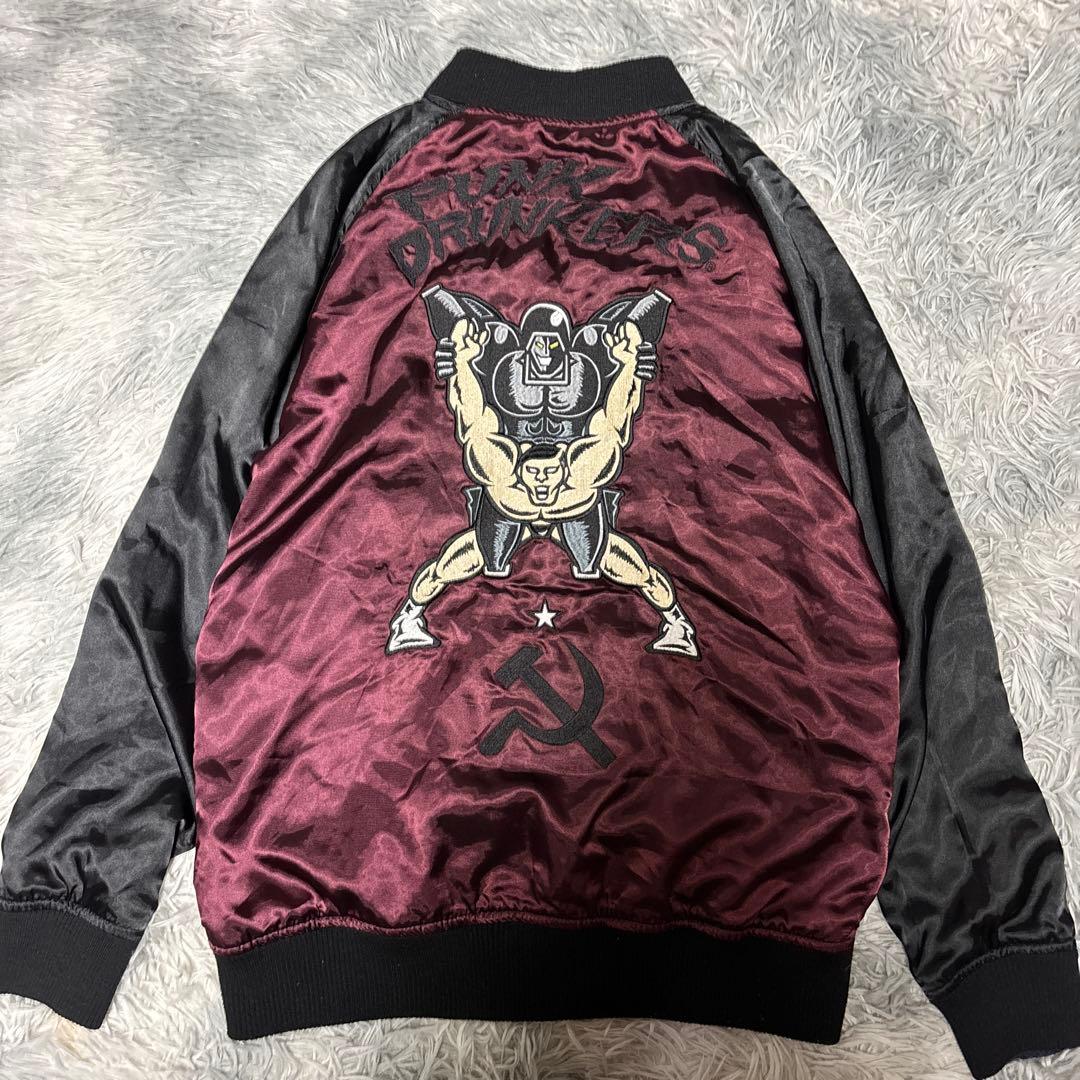 【希少】PUNK DRUNKERS スカジャン キン肉マン　パンクドランカーズ