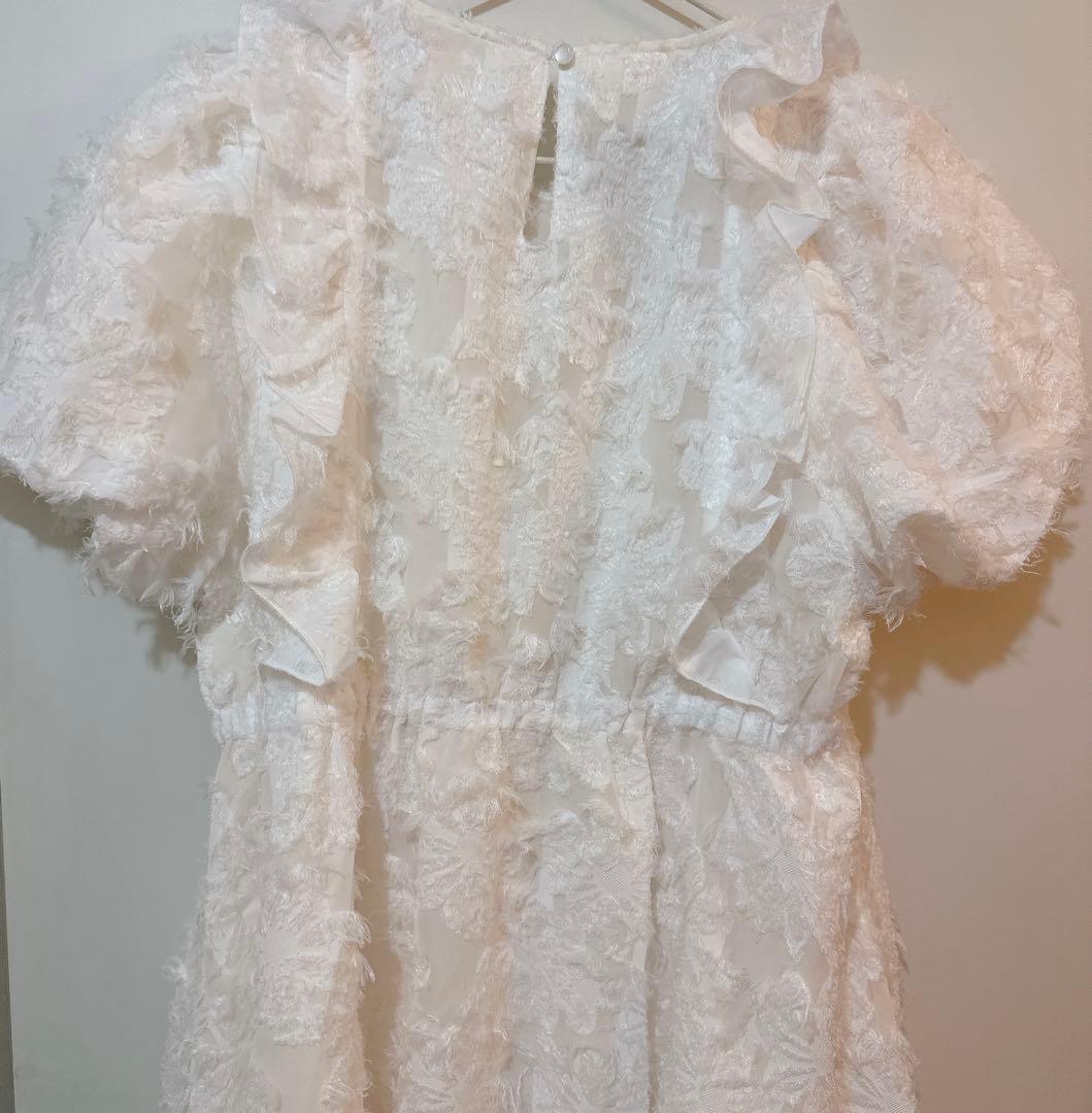 merry jenny メリージェニー　flowerジャガードミニワンピース