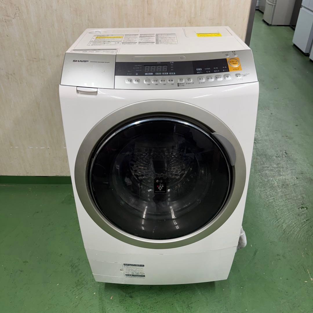 180 SHARPドラム式洗濯機　乾燥付　10/6キロ　小型　一人暮らし　左開き