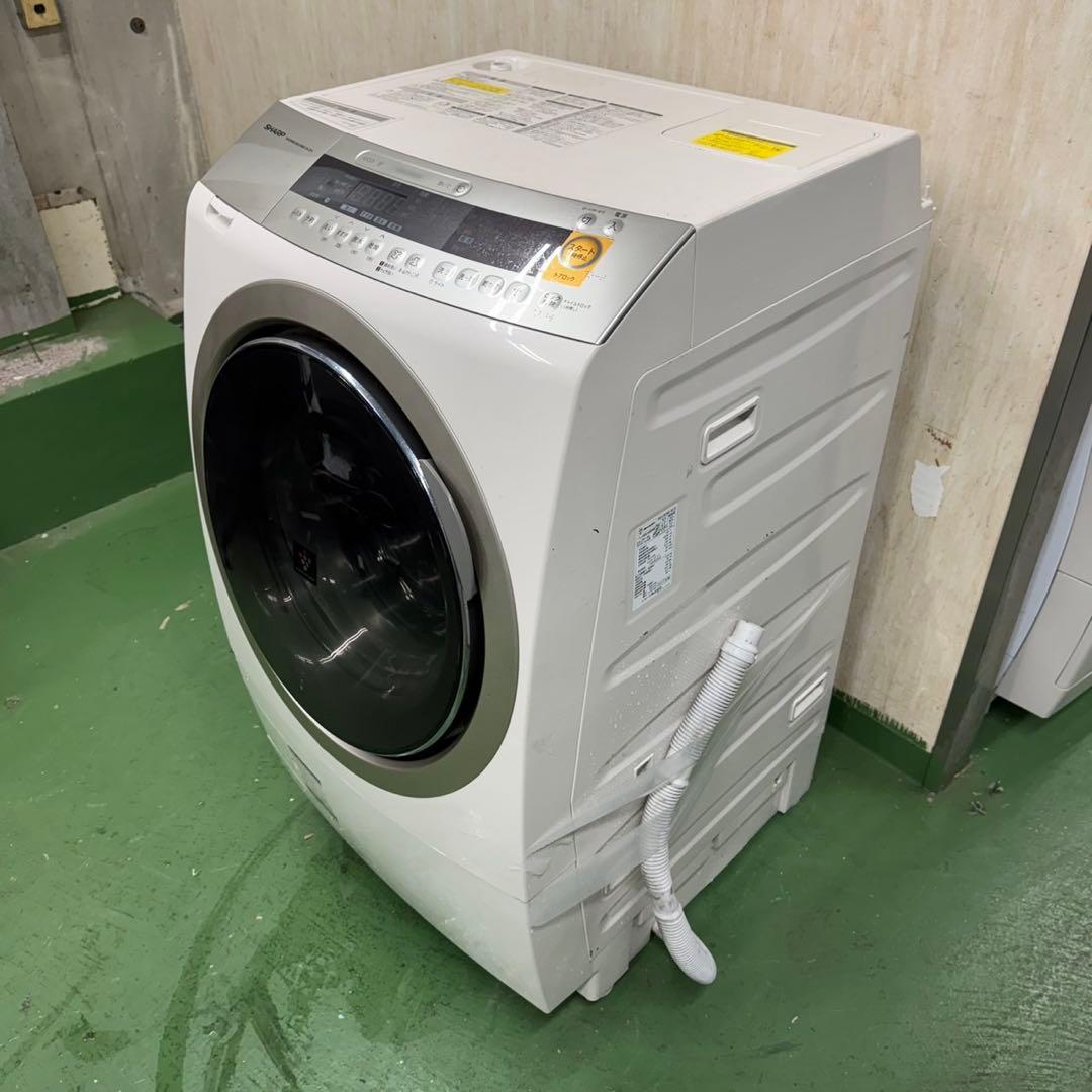 180 SHARPドラム式洗濯機　乾燥付　10/6キロ　小型　一人暮らし　左開き