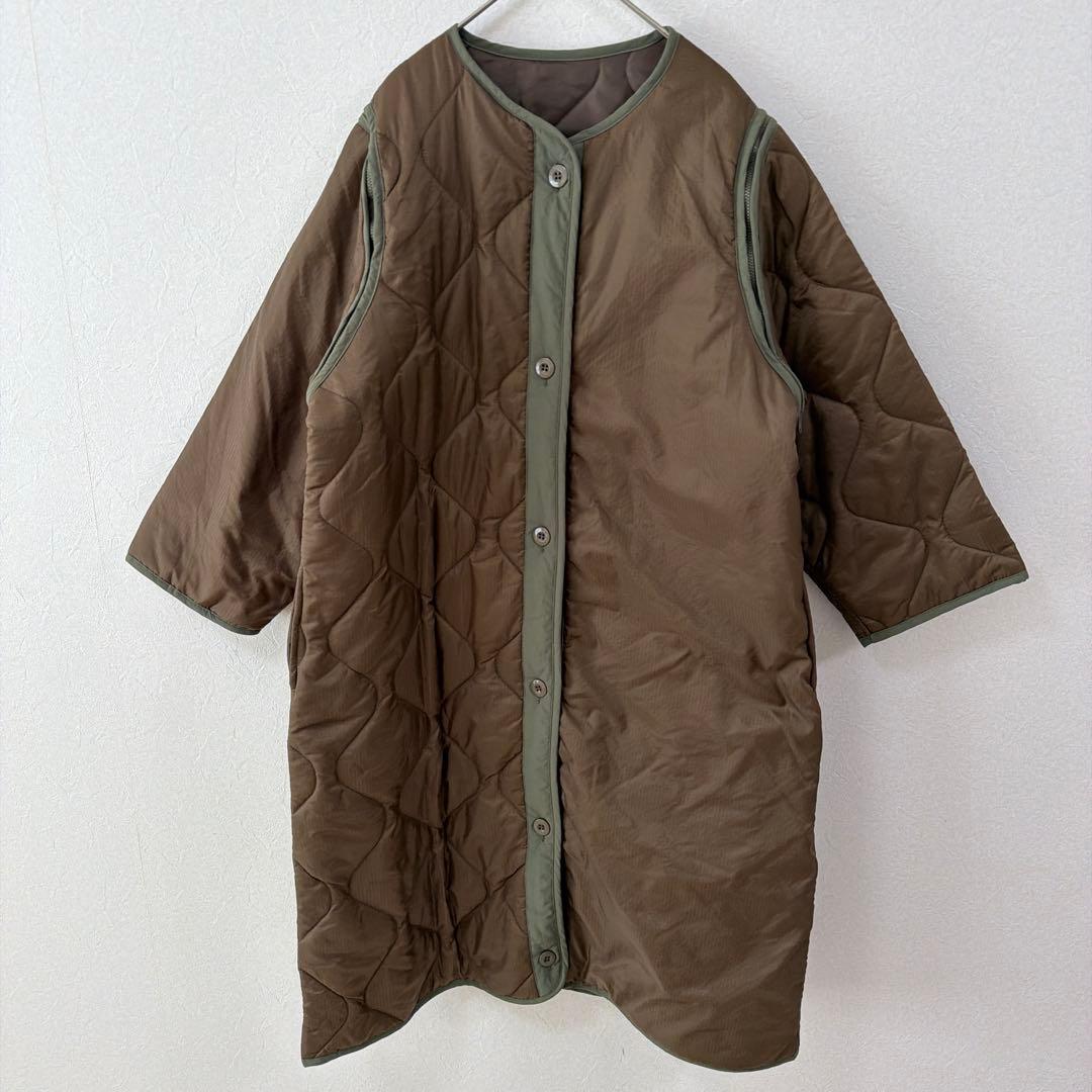 ジーナシス M-65 マルチウェイコート ミリタリー キルティング アウター F