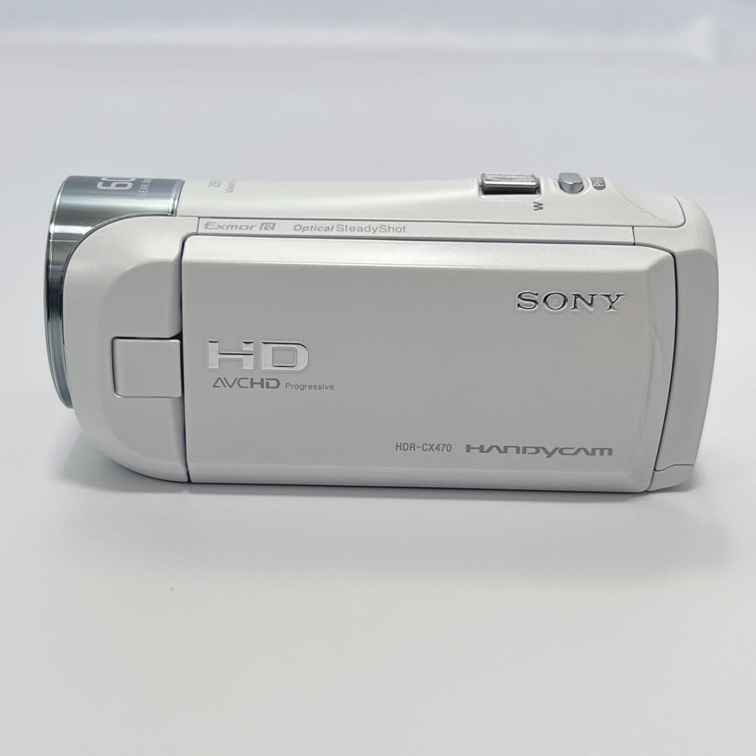 SONY HDR-CX470 ビデオカメラ 2wayカメラケース付き 白