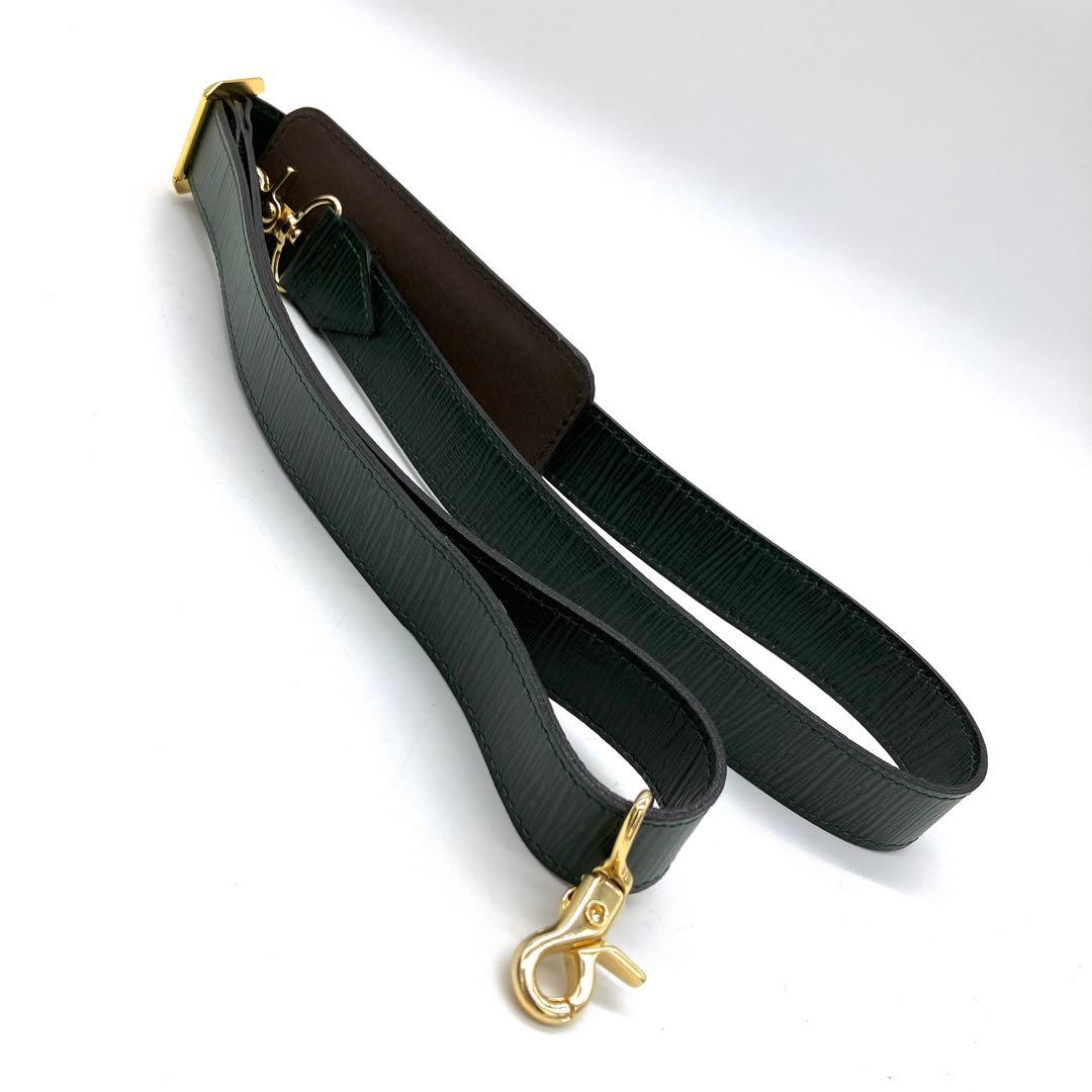 【Gianni Versace】2wayバッグ　ボストンバッグ　レザー　グリーン