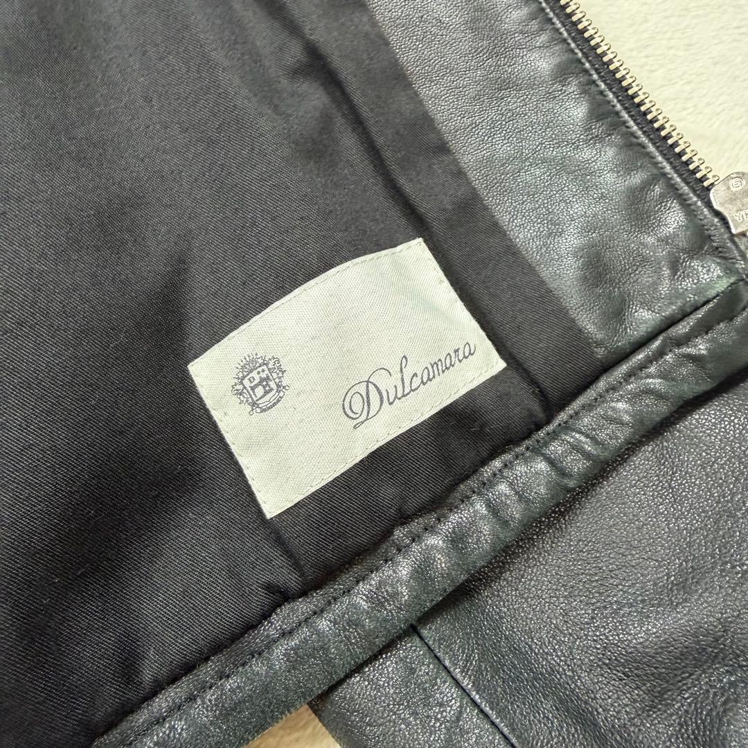 Dulcamara ドゥルカマラ ラムレザー バルーンブルゾン M 黒