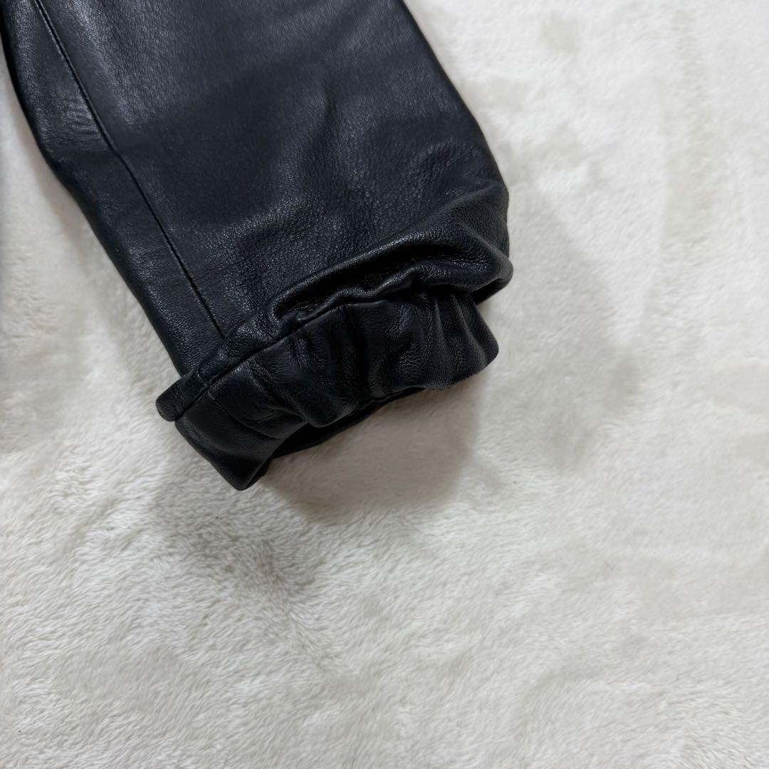 Dulcamara ドゥルカマラ ラムレザー バルーンブルゾン M 黒