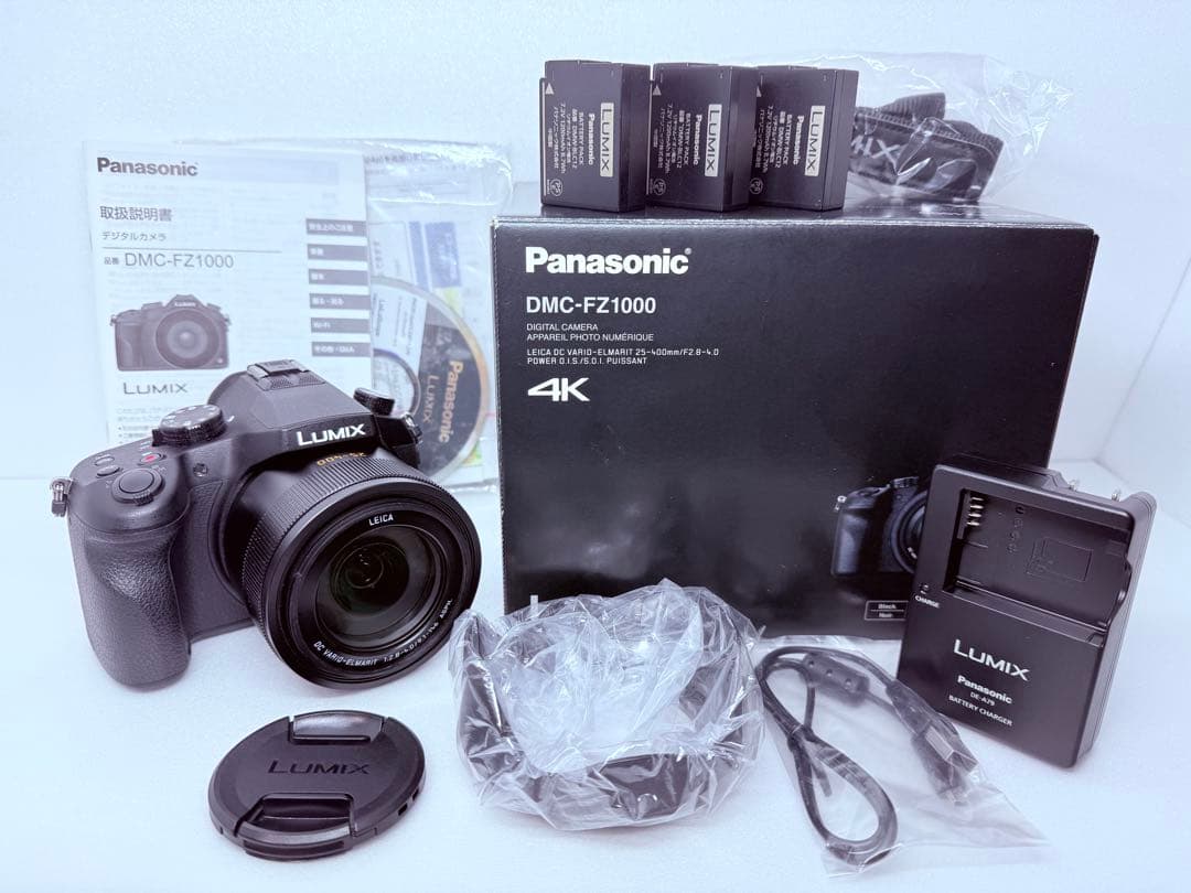 Panasonic DMC-FZ1000 4Kデジカメ 付属品充実