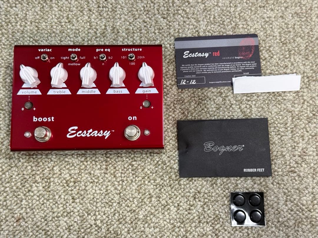 ギター Bogner Ecstasy Red