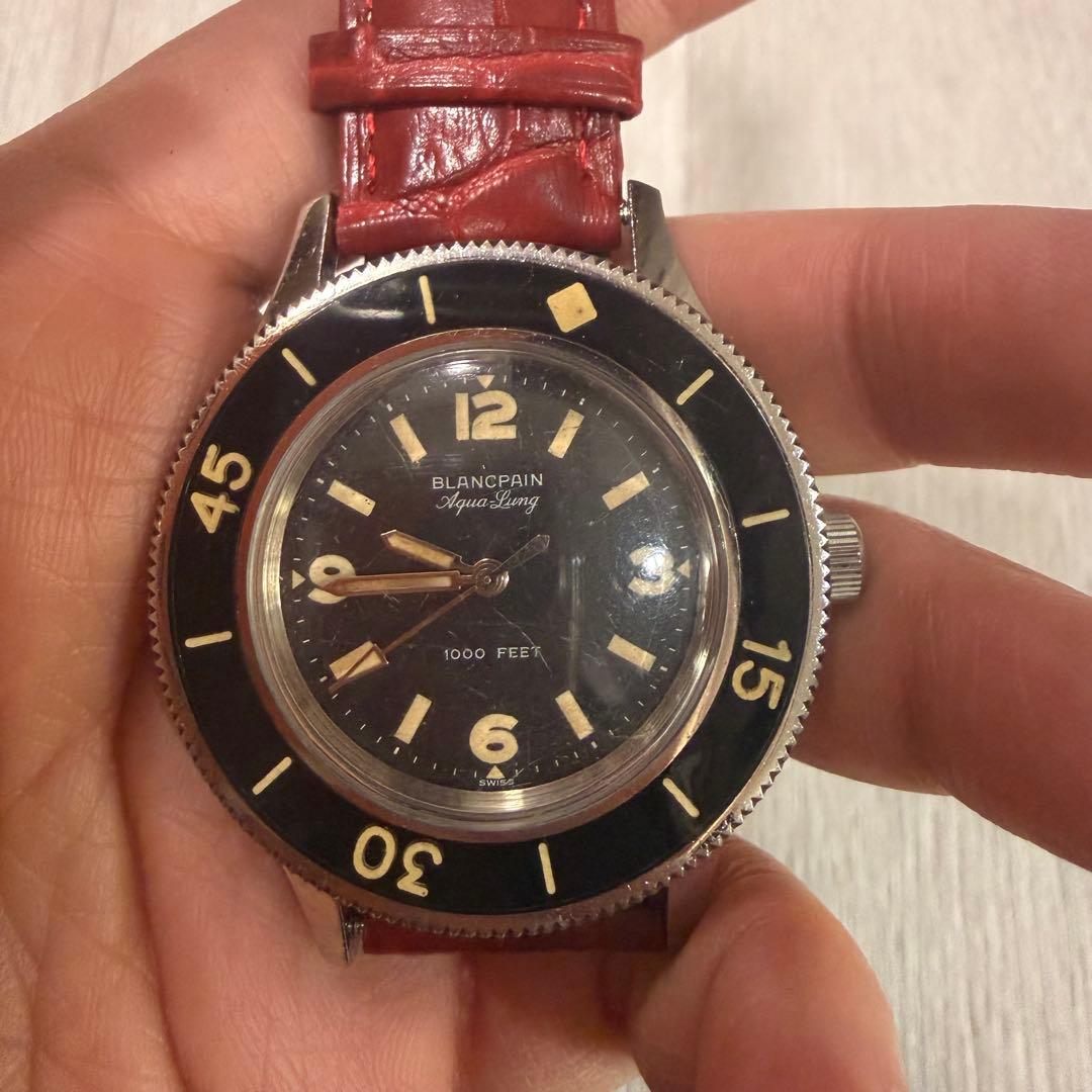 ブランパン アクアランゲ 自動巻き時計　稼働品