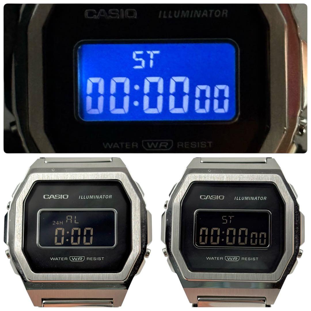 極美品 カシオ A1000M-1BJF プレミアムシリーズ フルメタル 腕時計