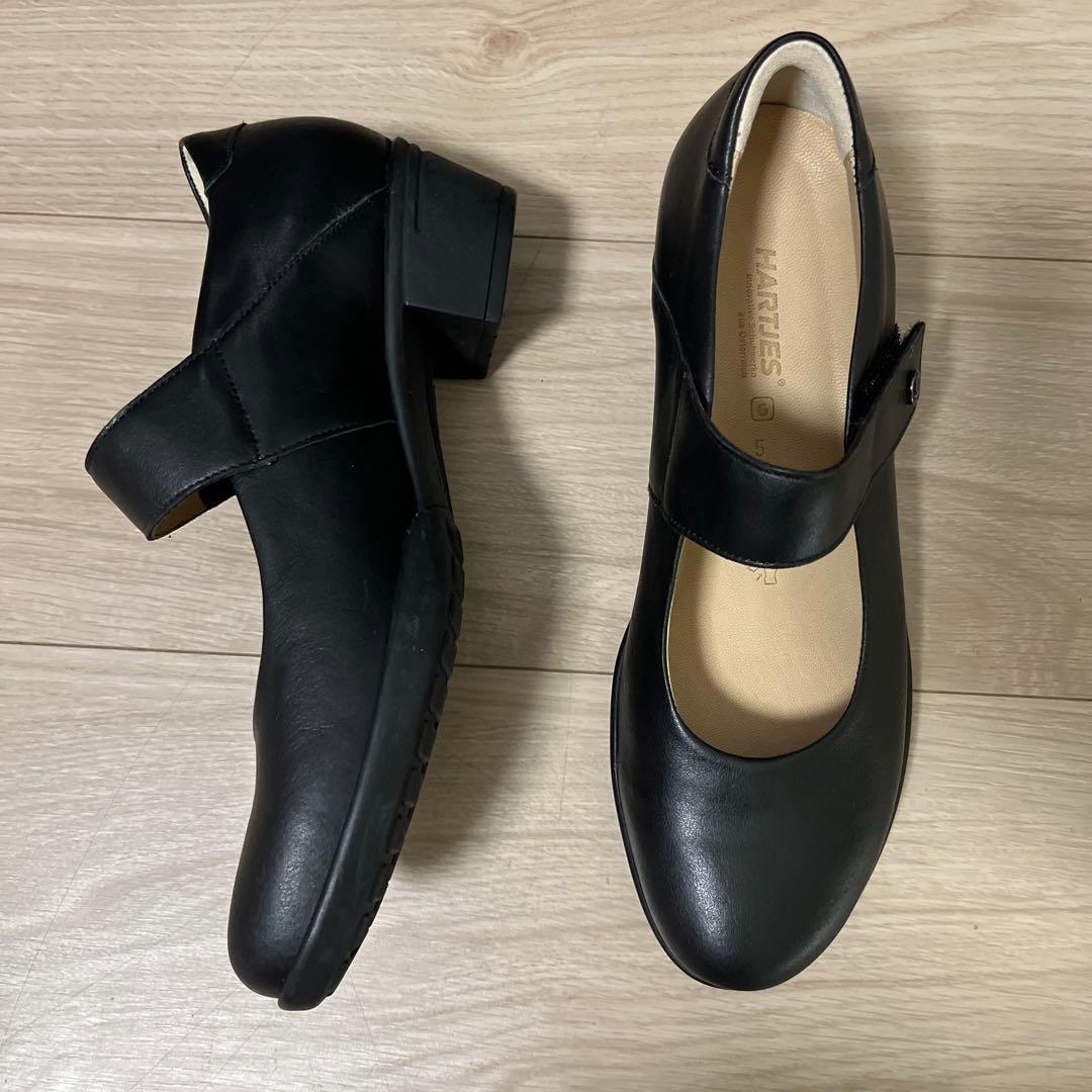 新品未使用！HARTJES ハーティエス 本革ストラップコンフォートパンプス24
