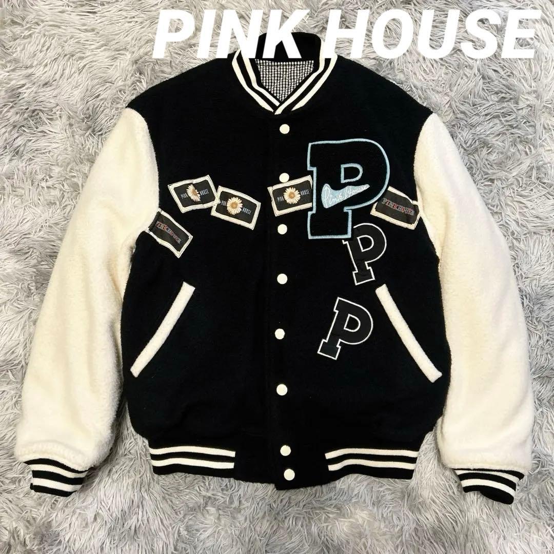 希少 最安値 ピンクハウス ボアスタジャン アウター ワッペン