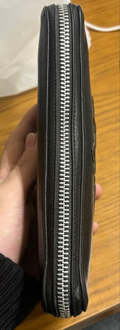 クロムハーツ 3セメタリークロスパッチ レックウォレット ラウンドファスナー