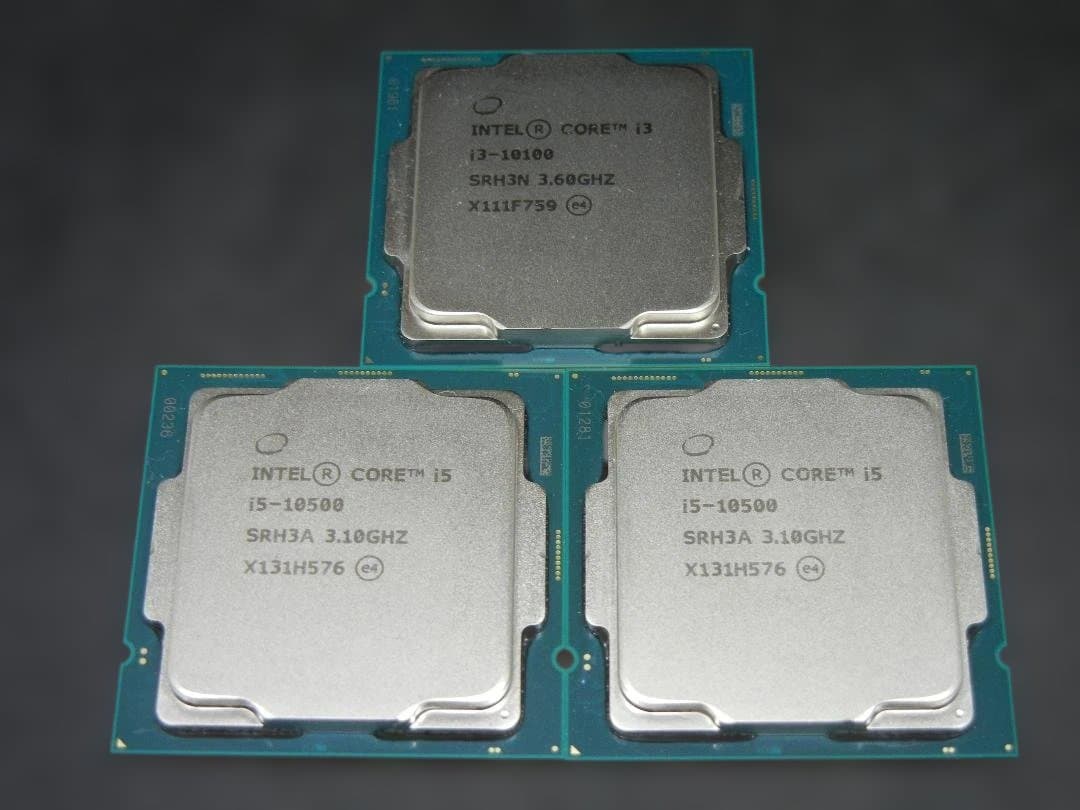 corei5 10500x2個+i3 10100 セット 中古 Win10動確済