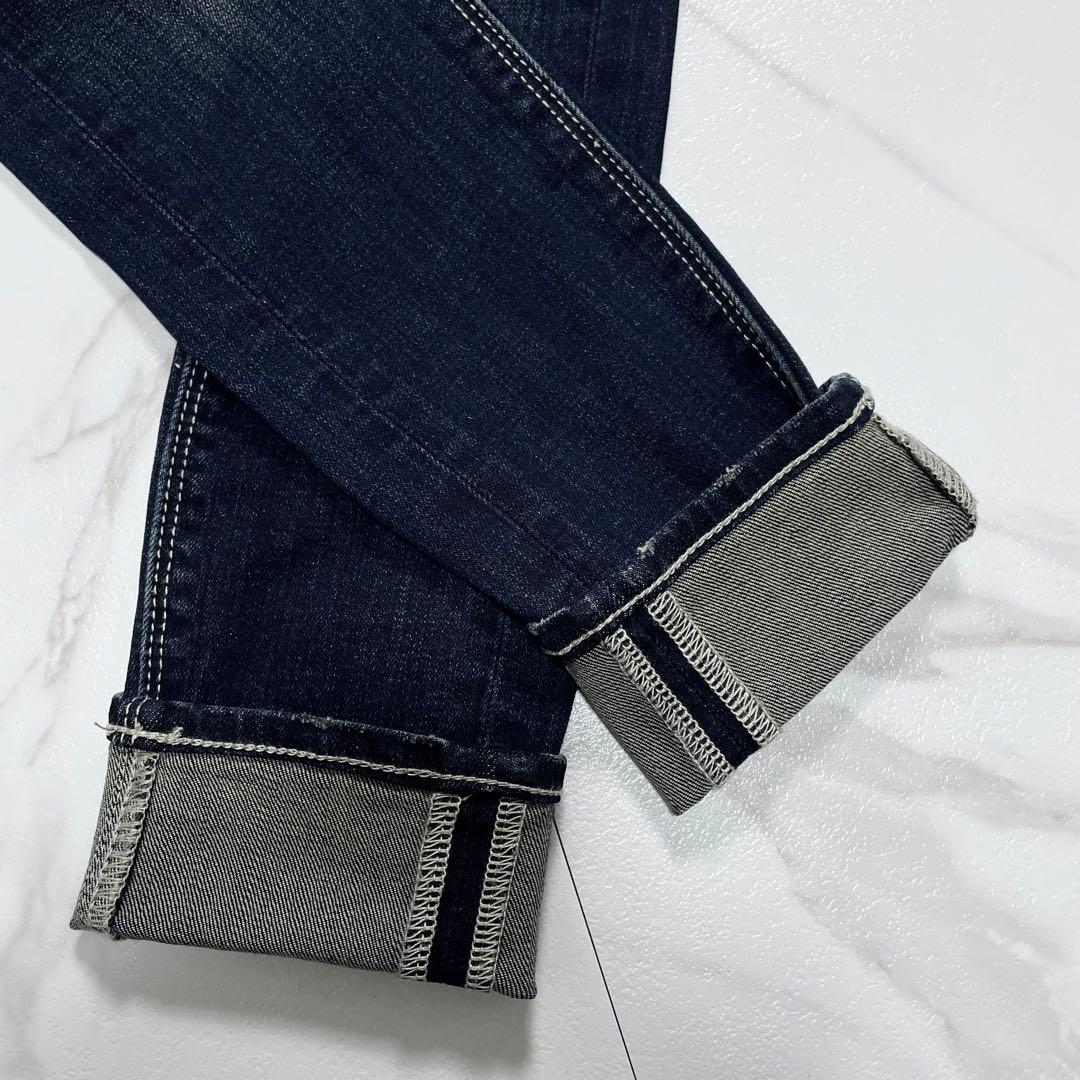 2025✨GYDA ジェイダ ハイウエストウエストクロススキニーデニムパンツ