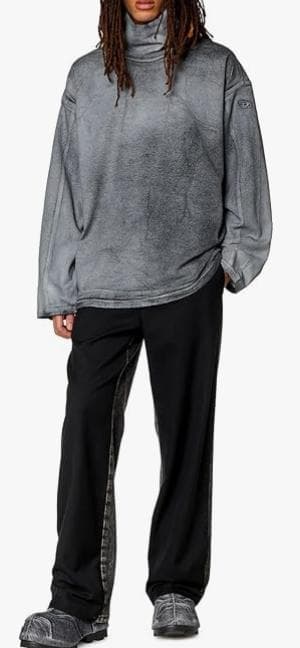 DIESEL [新品タグ付き] グレン期 特殊加工プルオーバースウェット