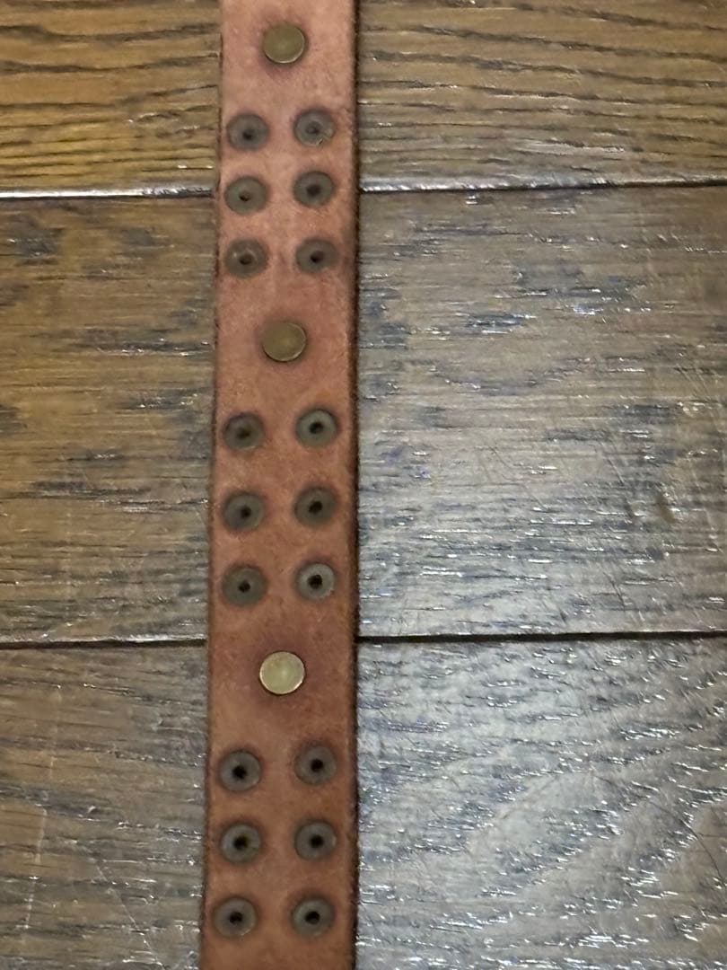 【新品、未使用】RRL/ダブルアールエル /&スタッズ ナローベルト