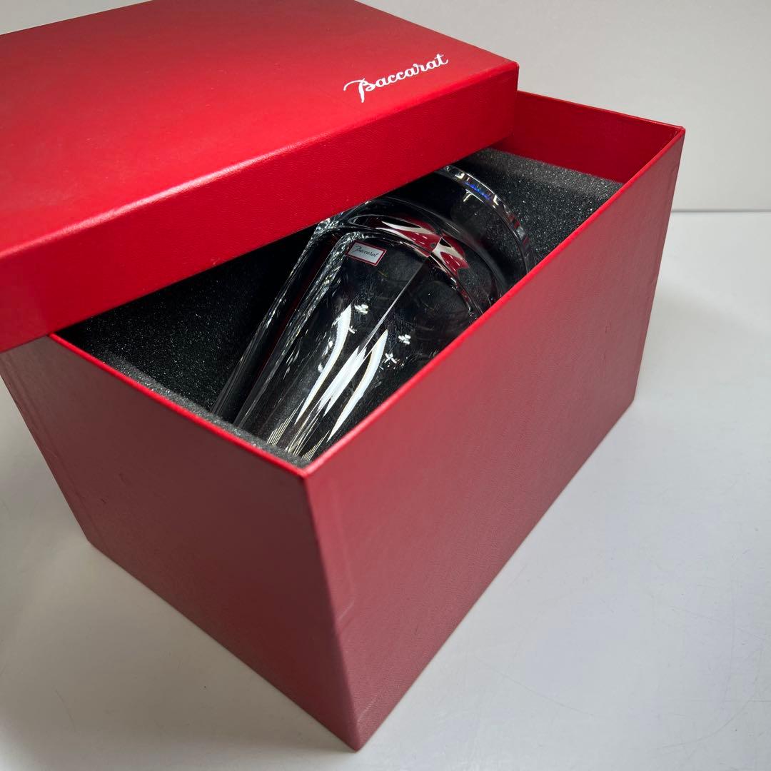 バカラ　アルクール花瓶　共箱　高さ17㎝　東Y7-1119☆1F