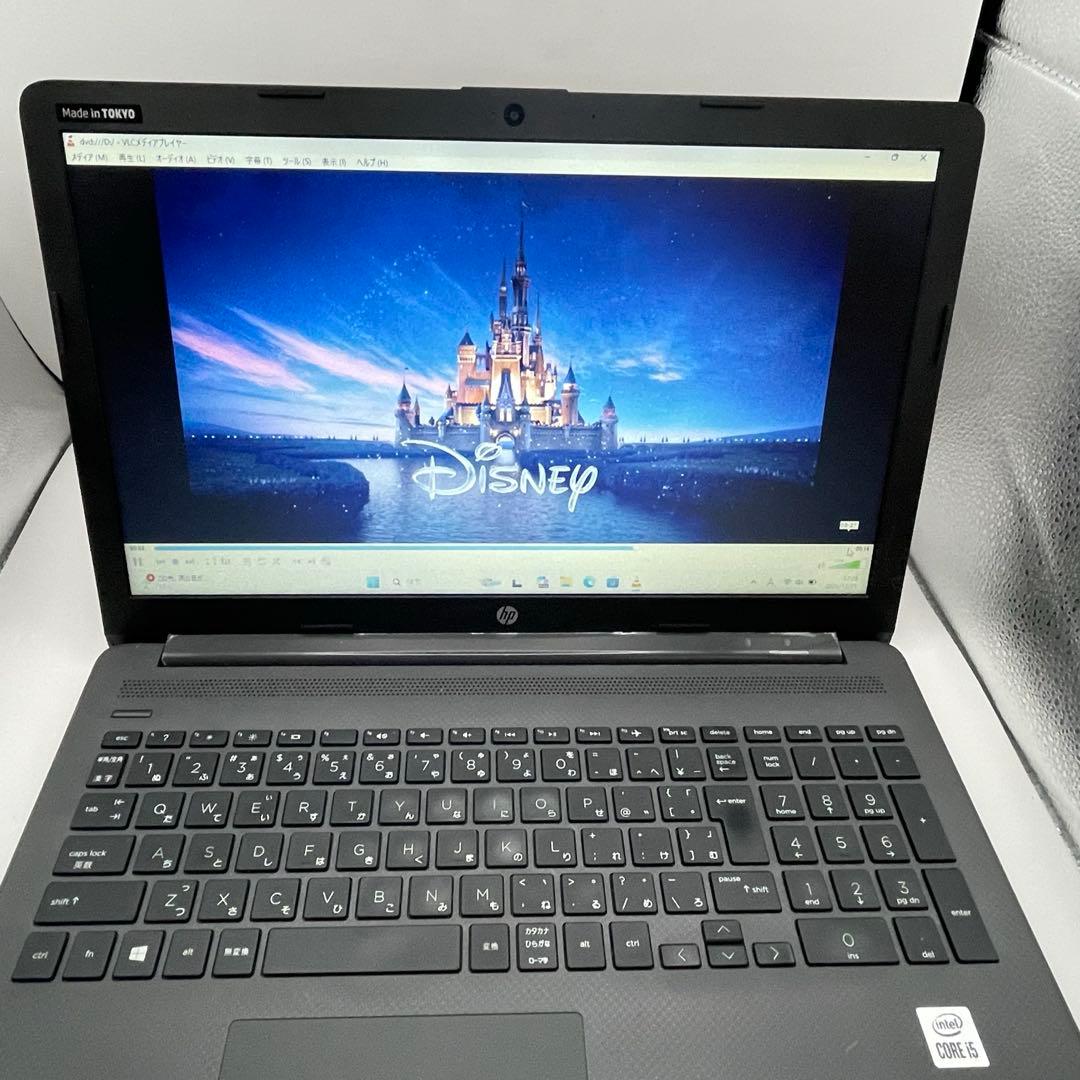 ノートPC/黒/i5/12GB/SSD256GB/Office2024/HP