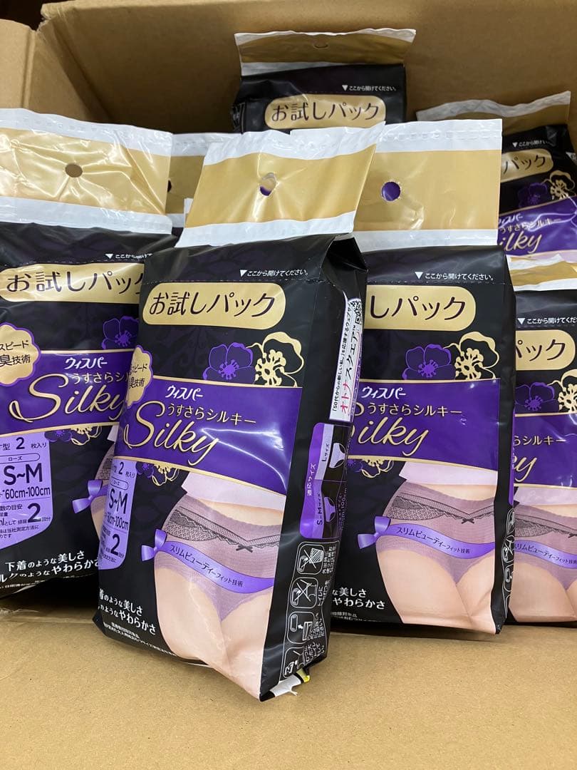 新品未開封品　ウイスパーうすさらシルキーＳ～Ｍ　大量まとめ