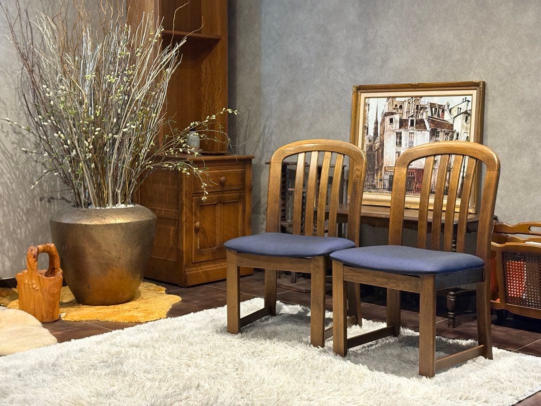 karimoku カリモク　ダイニングチェア　シェルチェア　リメイク　IG