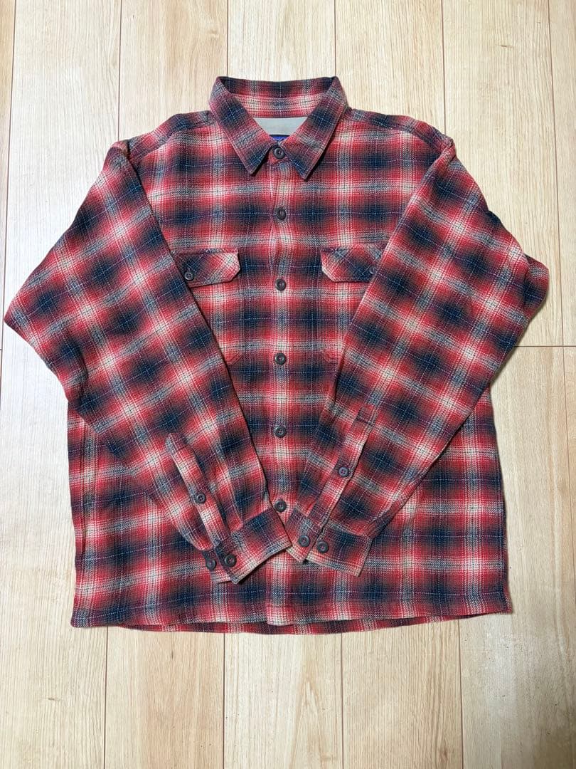 パタゴニア オンブレ　シャドー　04年 オーガニックコットン　ネルシャツ