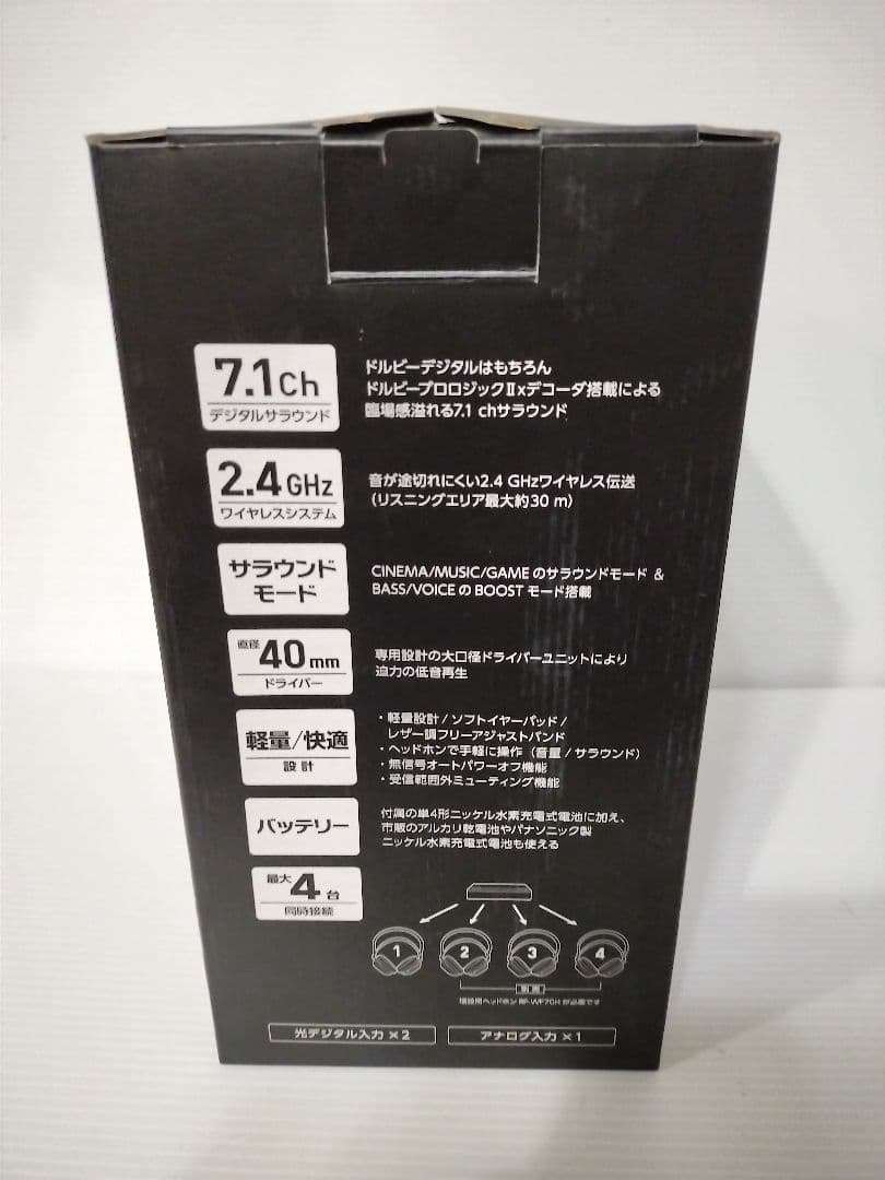 パナソニック 7.1ch デジタルワイヤレスヘッドホンシステム RP-WF70