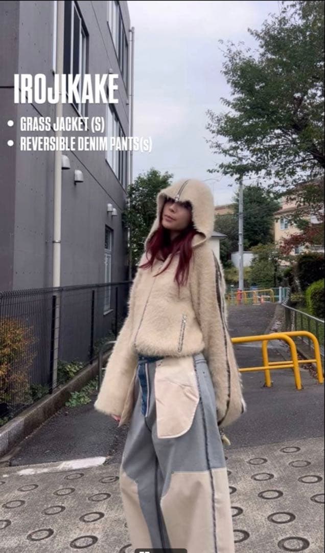 irojikake イロジカケ　GRASS JACKET (CAMEL)完売品