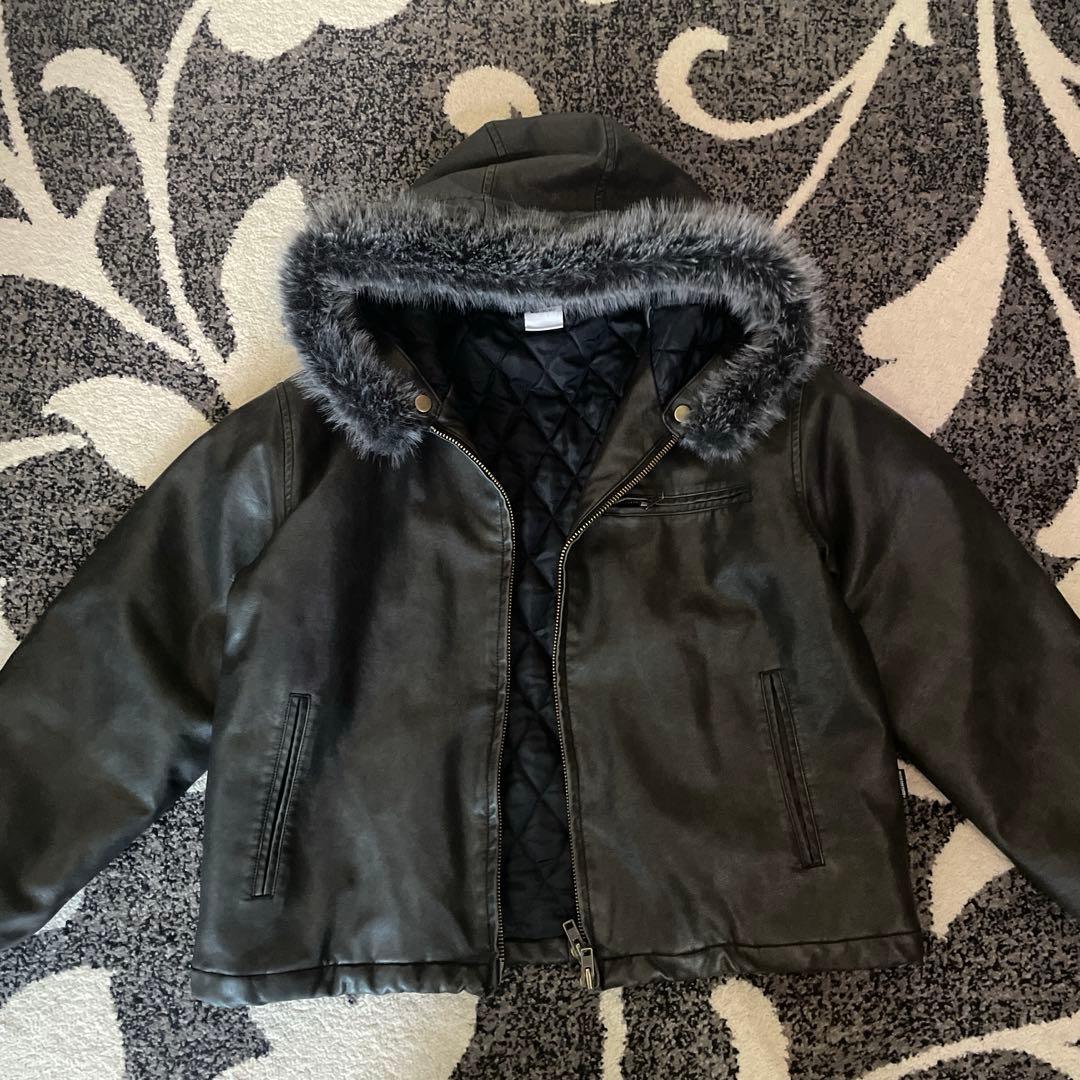 WISH FOR EVER ドローコードダブルジップ２WAYフードブルゾン