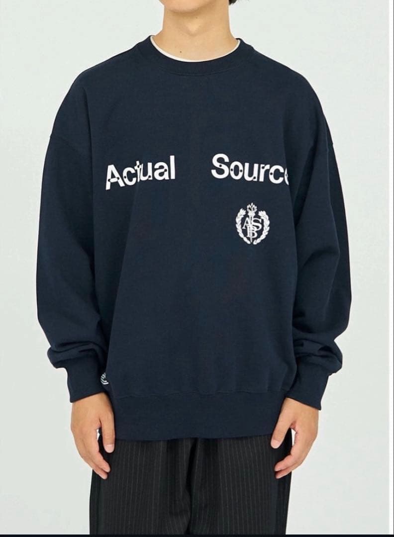 Actual Source ×Fresh Serviceネイビー トレーナー