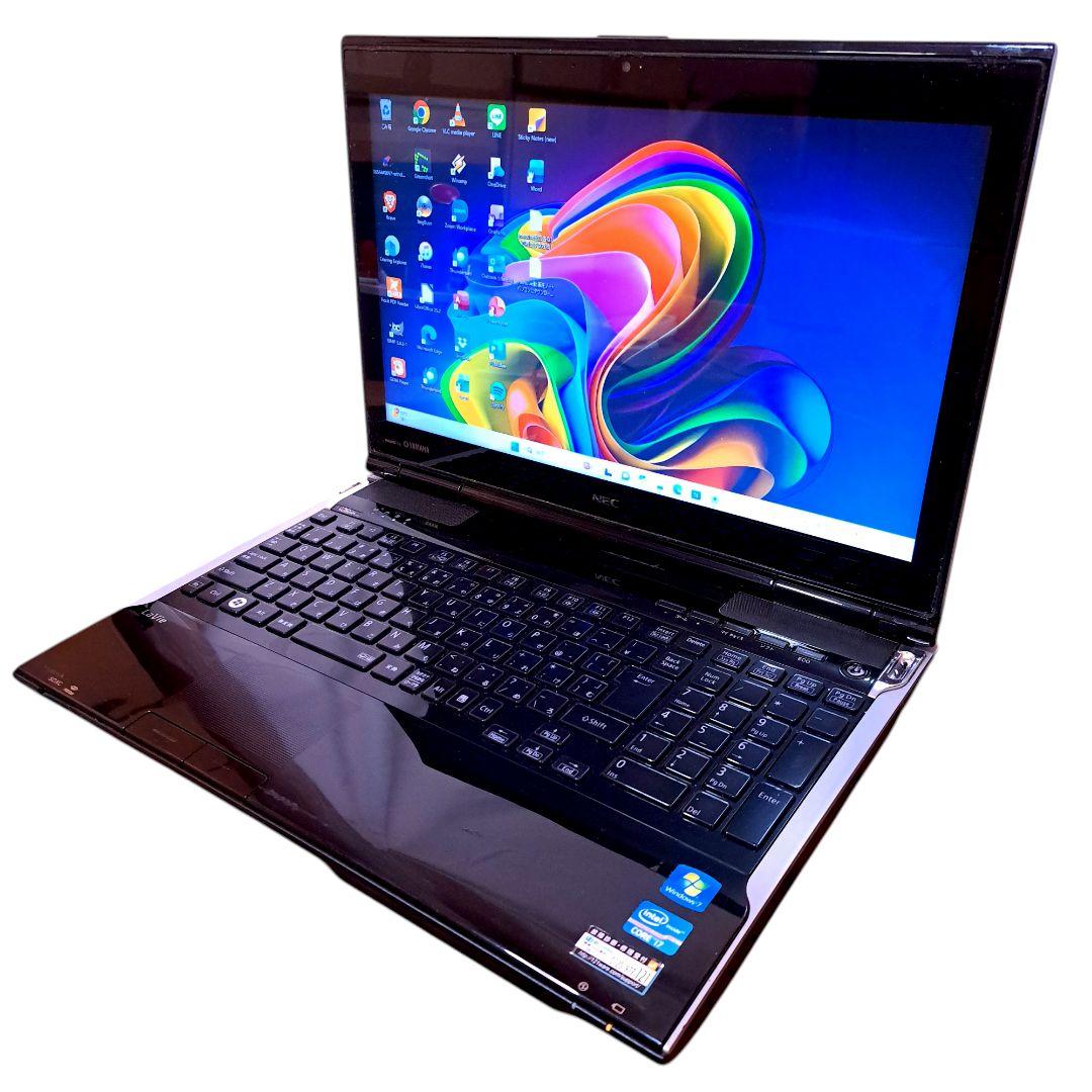 ノートPC ブラック Windows11 オフィス付き i7 16GB SSD