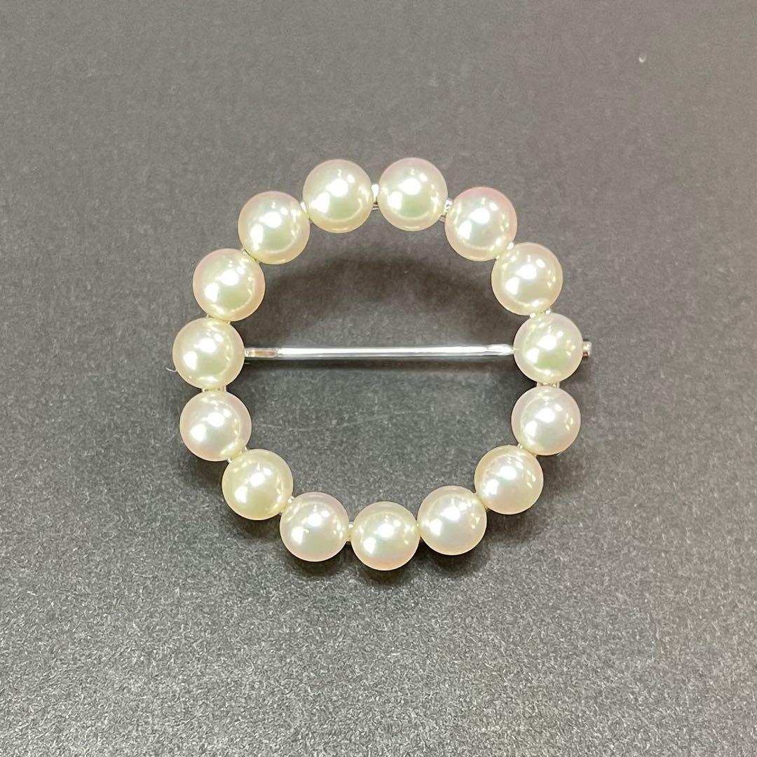 ミキモト　パールブローチ　あこや真珠　入学式　卒業式　ベビーパール　コサージュ