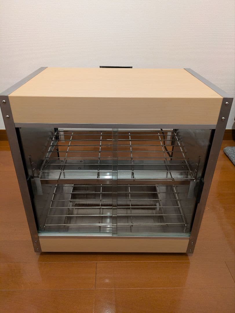 業務用ホットショーケース 木目調 PRO-4WSE (ライトウッド)