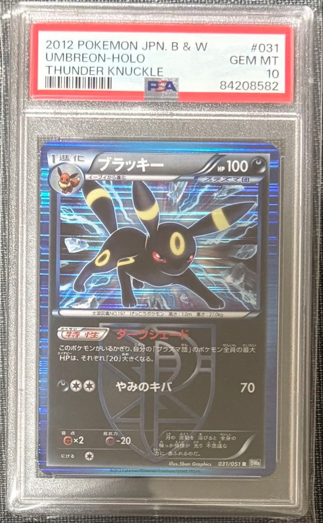 PSA10 ブラッキー 031/051 ライデンナックル プラズマ団 アンリミ
