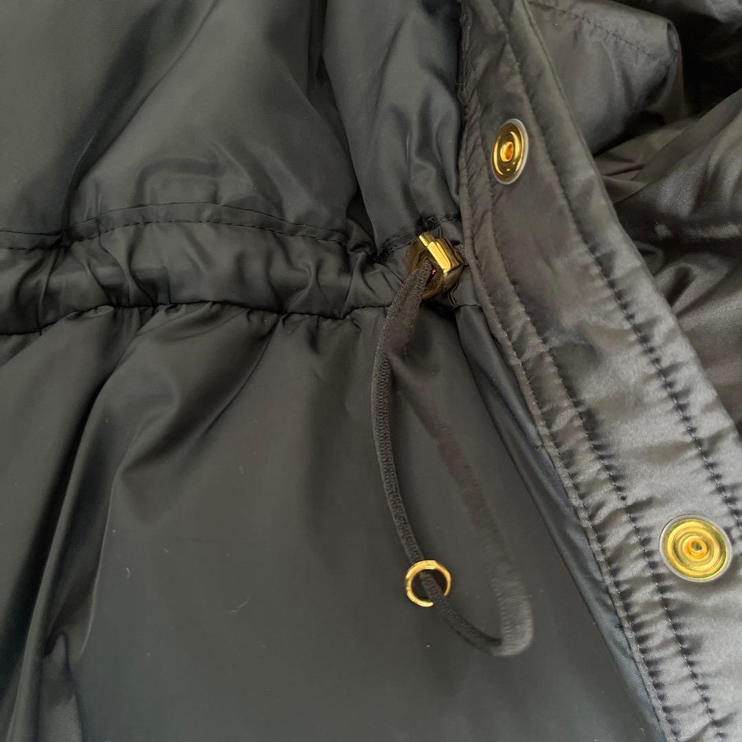 【最終値下げ】　TO BE CHIC ダウンジャケット　フリル　ネイビー　42号