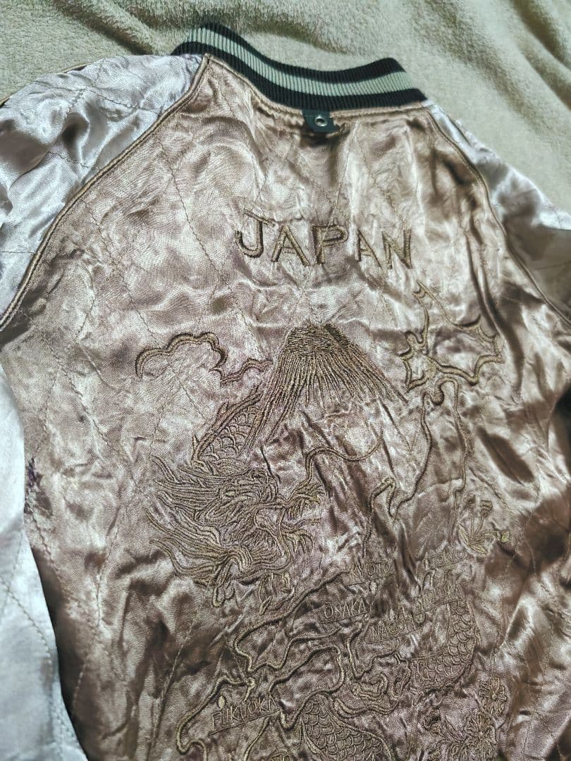 WJK スカジャン 2面用 日本限定 ワシ unisex レーヨン 富士山刺繍