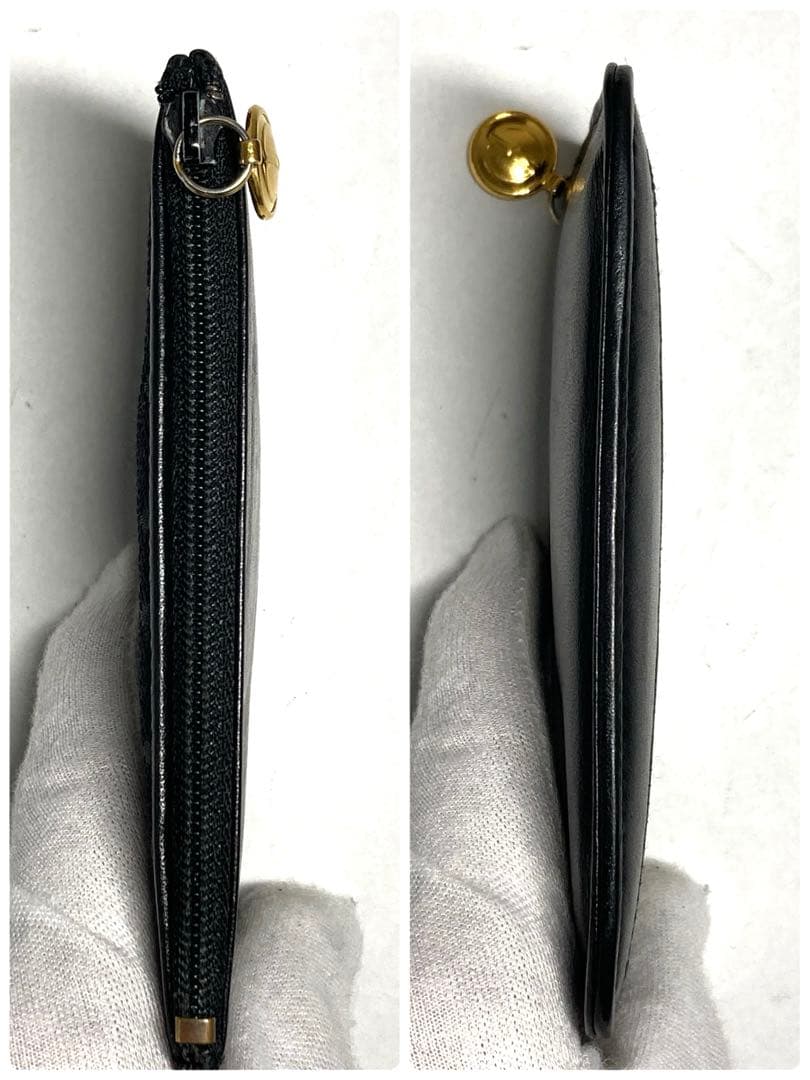 良品　GUCCI グッチ　GGキャンバス レザー　ケース　カードケース