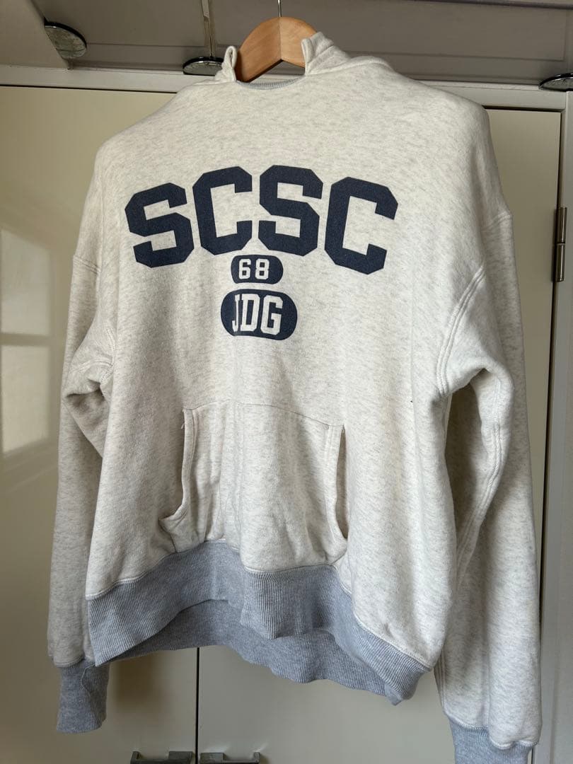 SCSC 68 JDG フード付きスウェットパーカー グレー