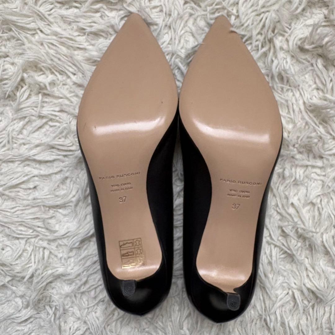 未使用級　ファビオルスコーニ レザーパンプス ポインテッドトゥ イタリア製　37
