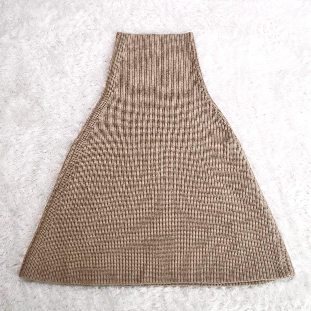 未使用級★GOOD GRIEF! Ribbed Knit Snood ベージュ