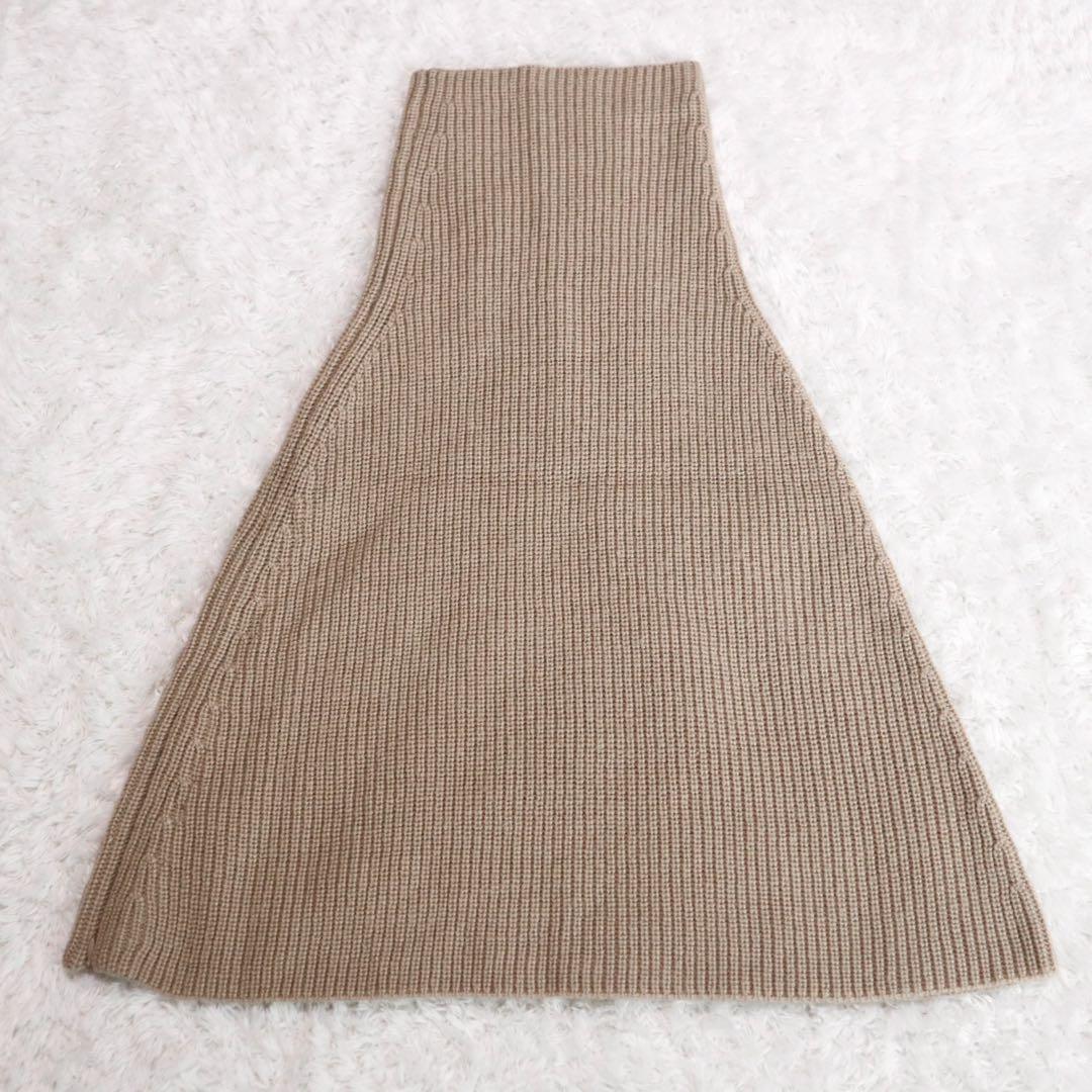 未使用級★GOOD GRIEF! Ribbed Knit Snood ベージュ