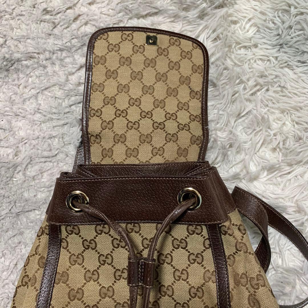 極美品 GUCCI グッチ アビー リュック バックパック GGキャンバス