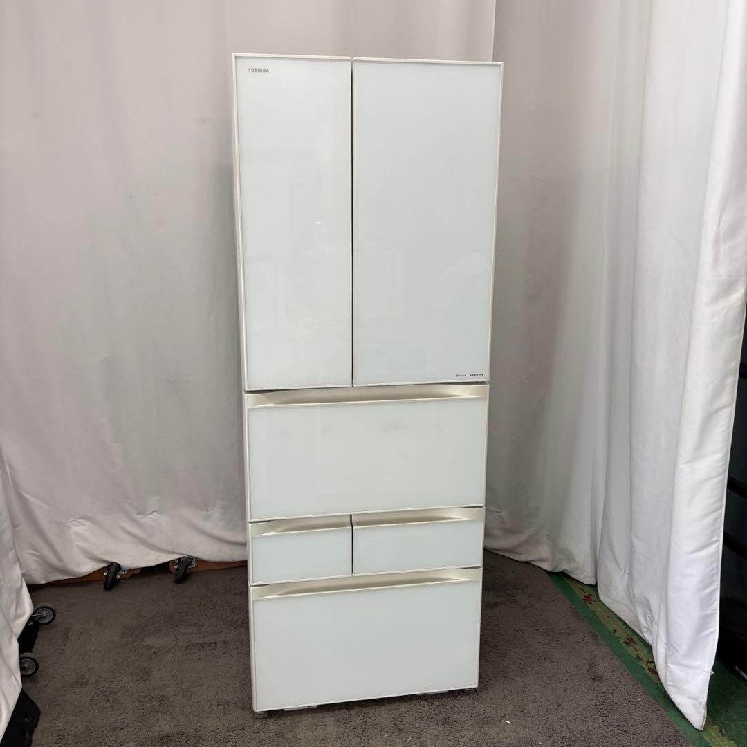 857　東芝　冷蔵庫　大型　500-600ℓ　真ん中野菜室　安い　中古　設置無料