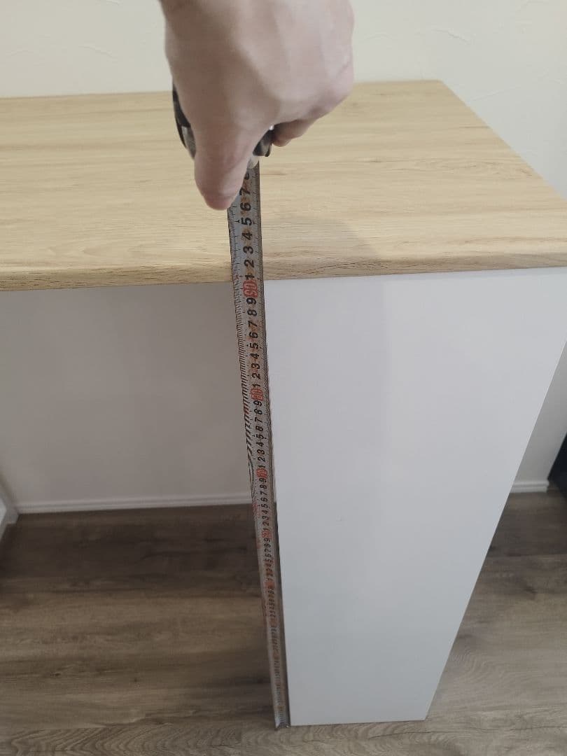 【美品】カウンターテーブル（チェア付）　白色