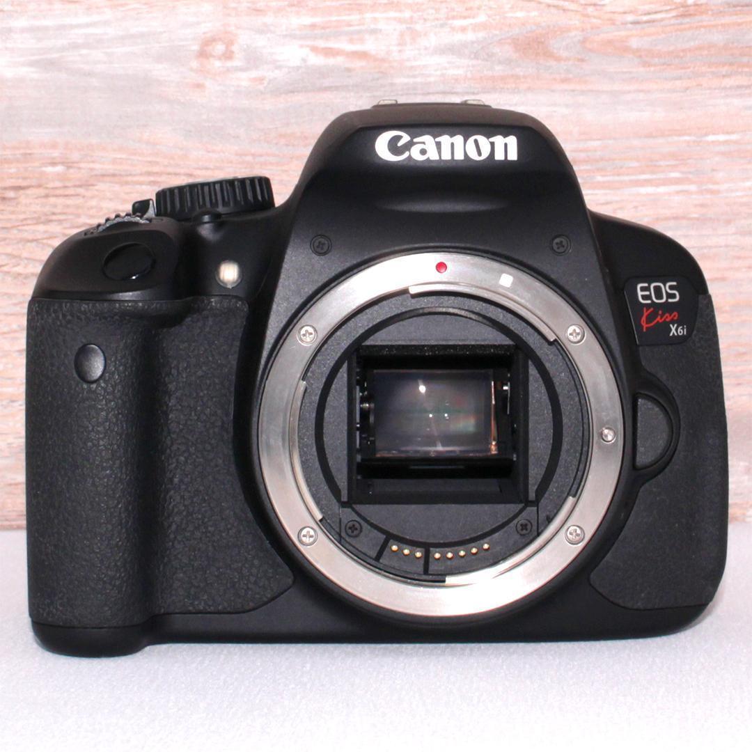 【訳あり】Canon Kiss X6i⭐️手ぶれ補正⭐️ショット数少❤︎一眼レフ